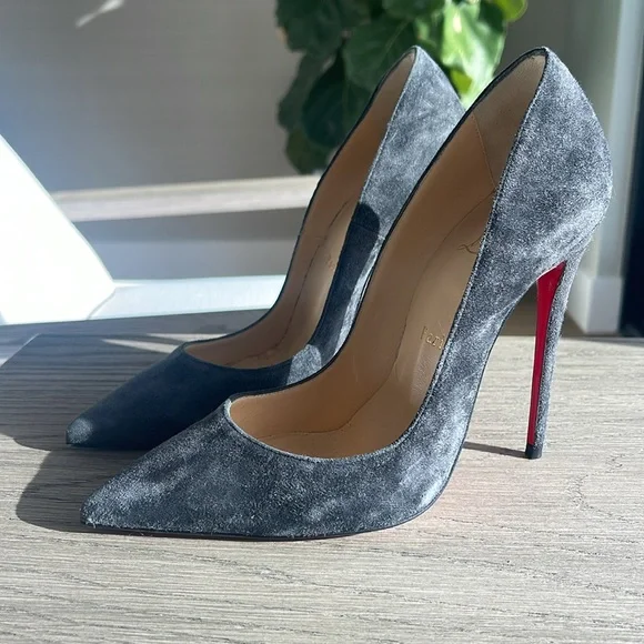 So Kate Grey Red Bottoms So Kate Leather Heels Christian Louboutin